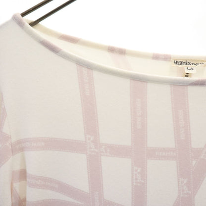 HERMES Italian 3/4 Sleeve Top White Size LA