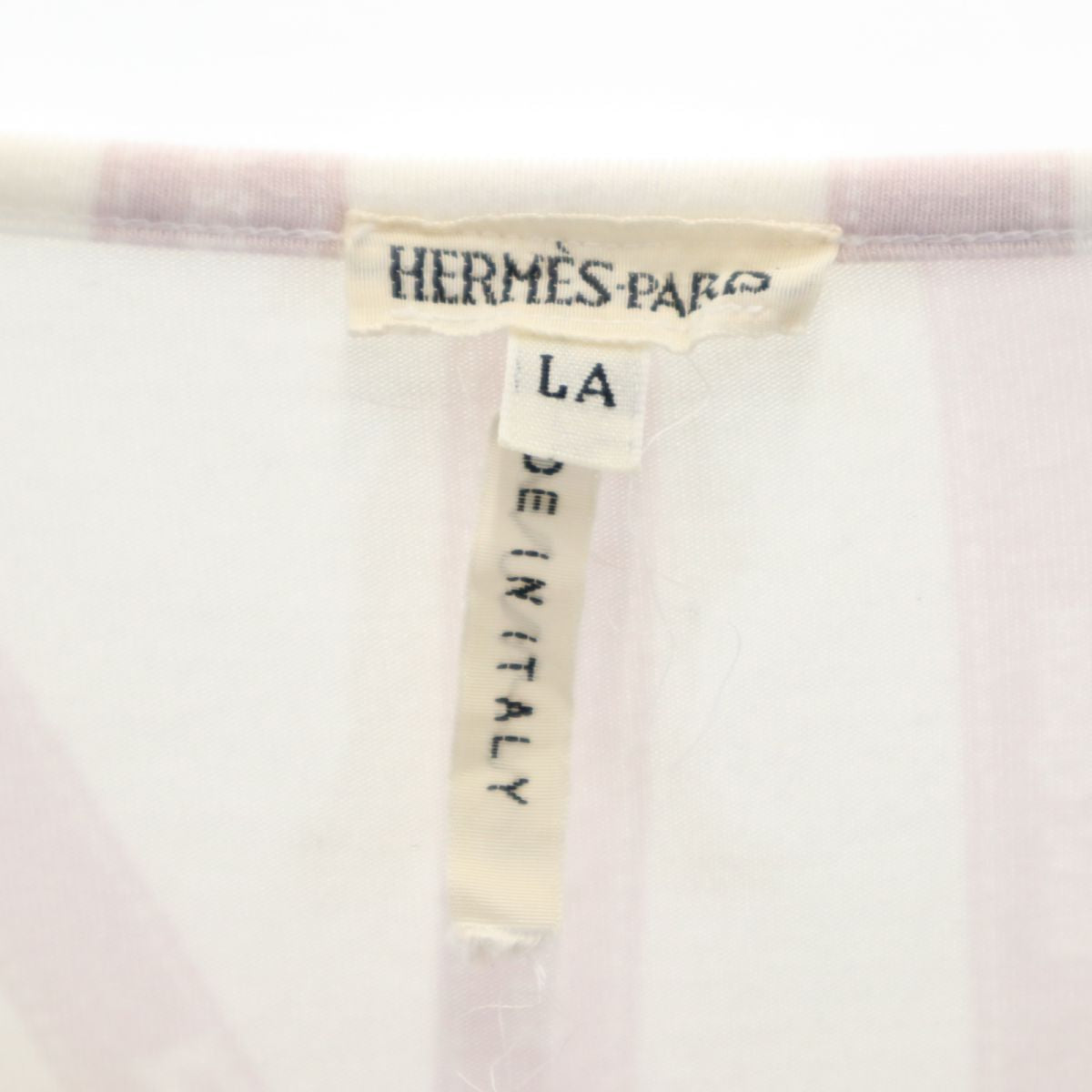 HERMES Italian 3/4 Sleeve Top White Size LA