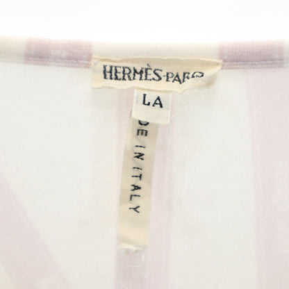HERMES Italian 3/4 Sleeve Top White Size LA