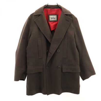 Herno Italy Made Pea Coat Brown Size 50