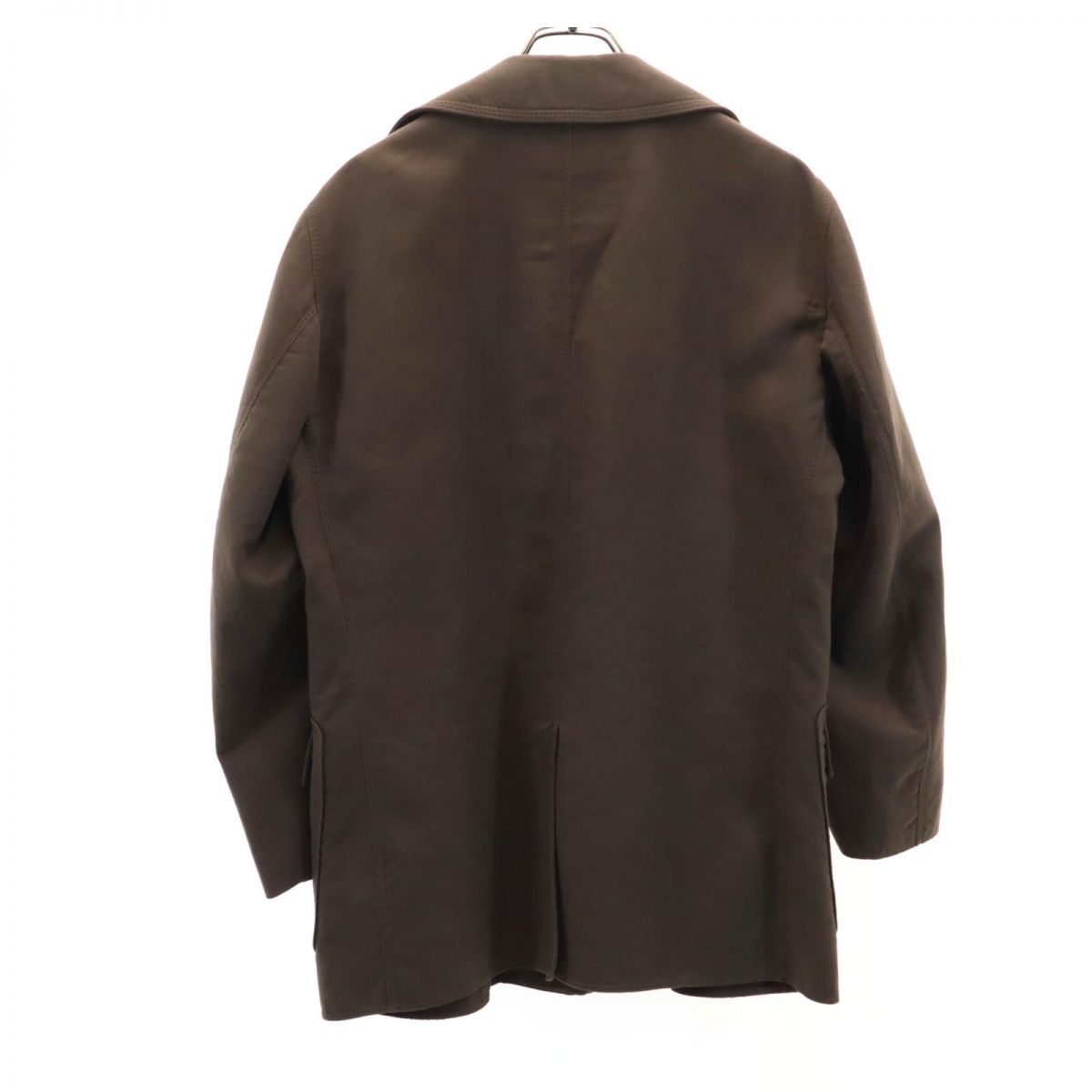 Herno Italy Made Pea Coat Brown Size 50