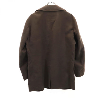 Herno Italy Made Pea Coat Brown Size 50