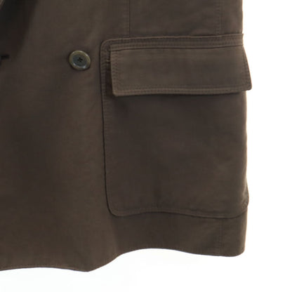 Herno Italy Made Pea Coat Brown Size 50