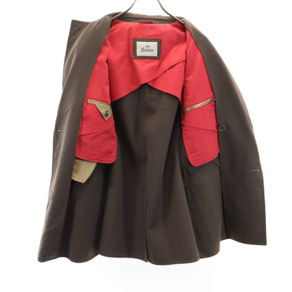 Herno Italy Made Pea Coat Brown Size 50