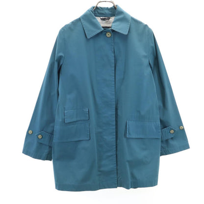 Mackintosh UK Made Balmacaan Coat Blue Size 34