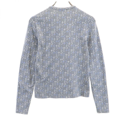 CELINE Patterned Long Sleeve Shirt Gray Size L