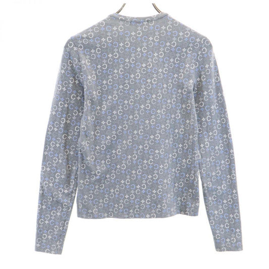 CELINE Patterned Long Sleeve Shirt Gray Size L