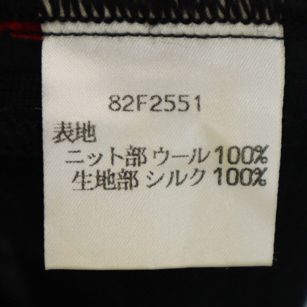CELINE Italy Pattern Long Sleeve Sweater Black Size 38