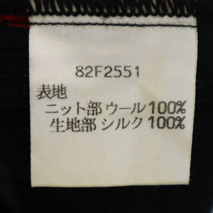 CELINE Italy Pattern Long Sleeve Sweater Black Size 38