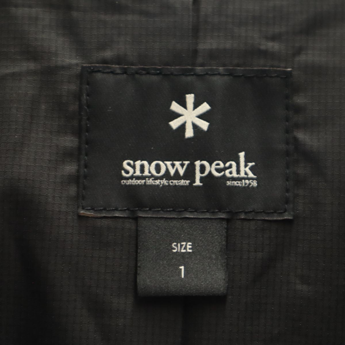 snowpeak Made in Japan Black Jacket Size 1