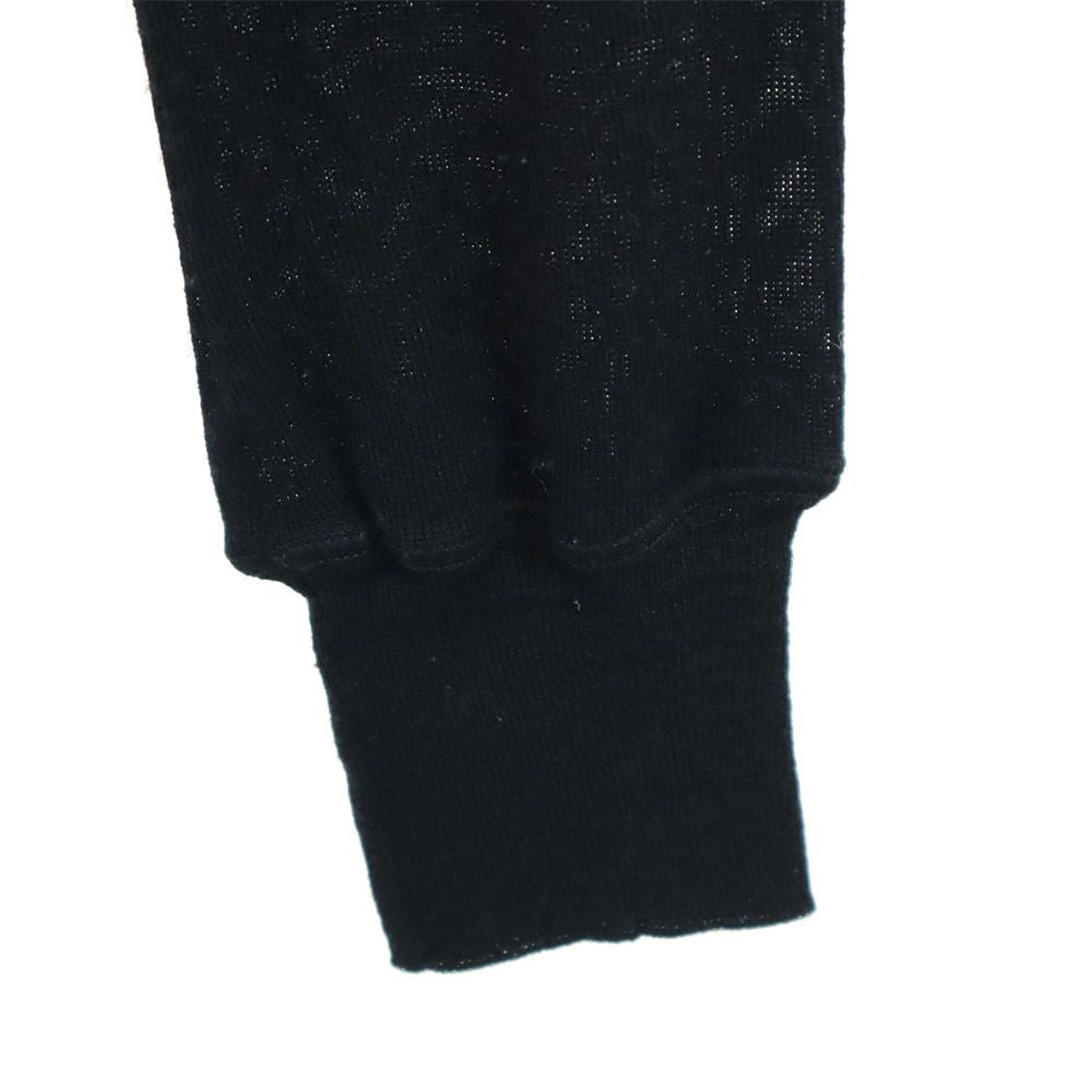 JIL SANDER Italian Wool Blend Long Cardigan Black Size M
