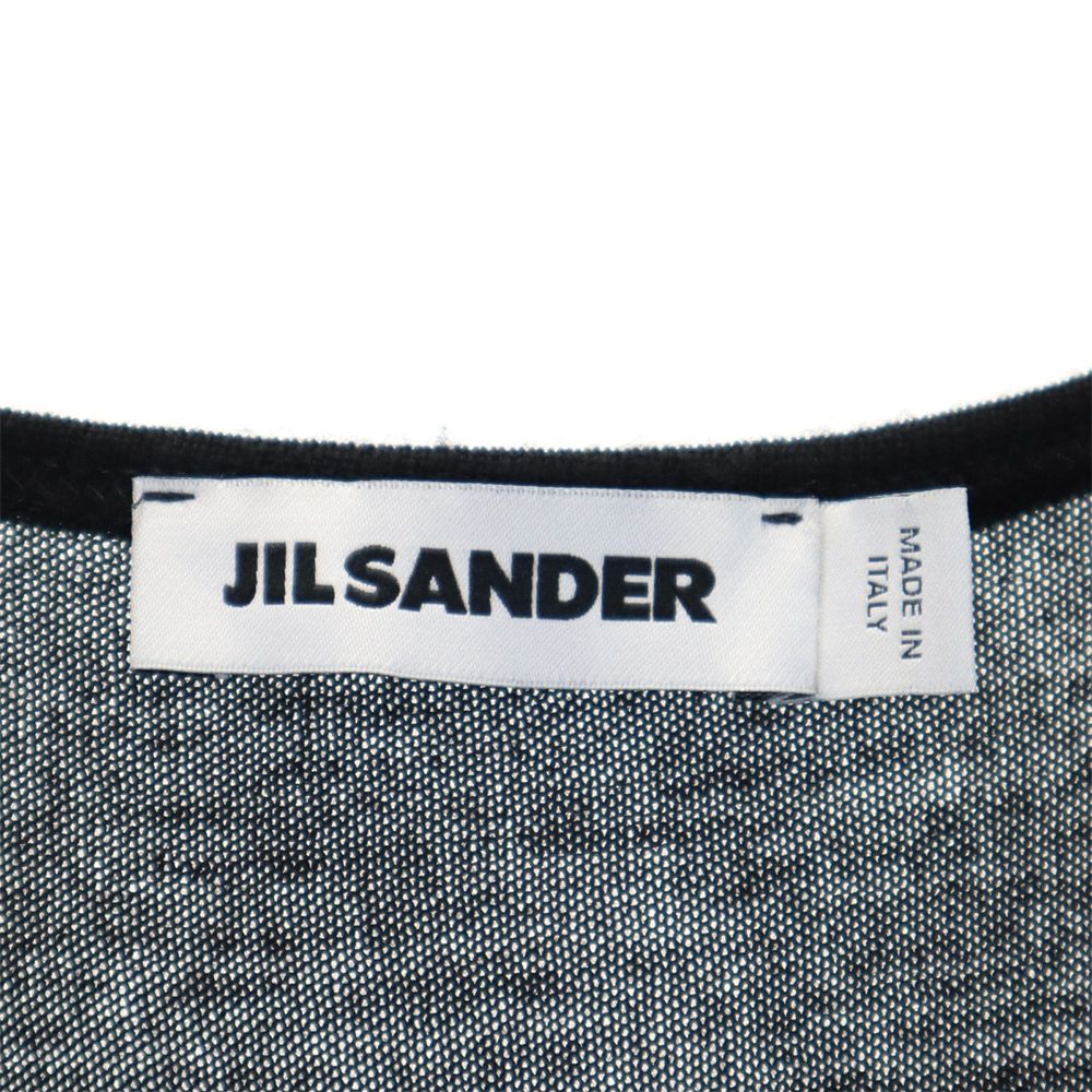 JIL SANDER Italian Wool Blend Long Cardigan Black Size M