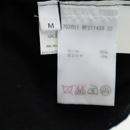 JIL SANDER Italian Wool Blend Long Cardigan Black Size M