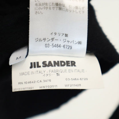 JIL SANDER Italian Wool Blend Long Cardigan Black Size M