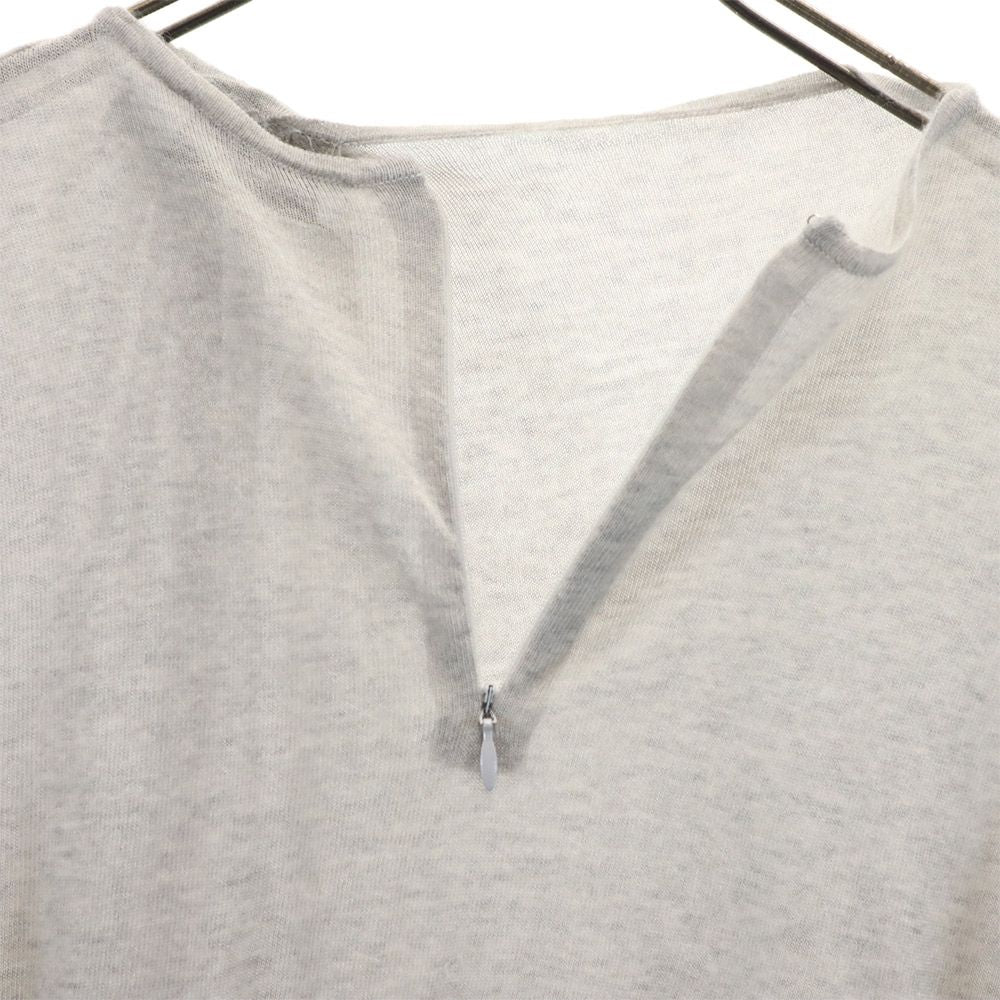 JIL SANDER 100% Cashmere Long Sleeve Sweater Gray Size 36