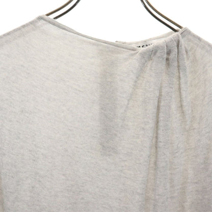 JIL SANDER 100% Cashmere Long Sleeve Sweater Gray Size 36