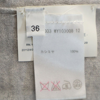 JIL SANDER 100% Cashmere Long Sleeve Sweater Gray Size 36