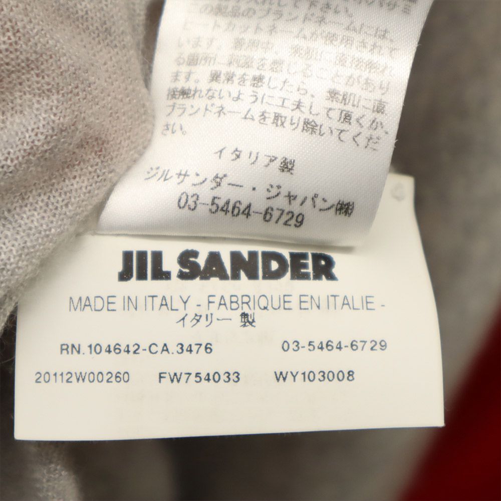 JIL SANDER 100% Cashmere Long Sleeve Sweater Gray Size 36