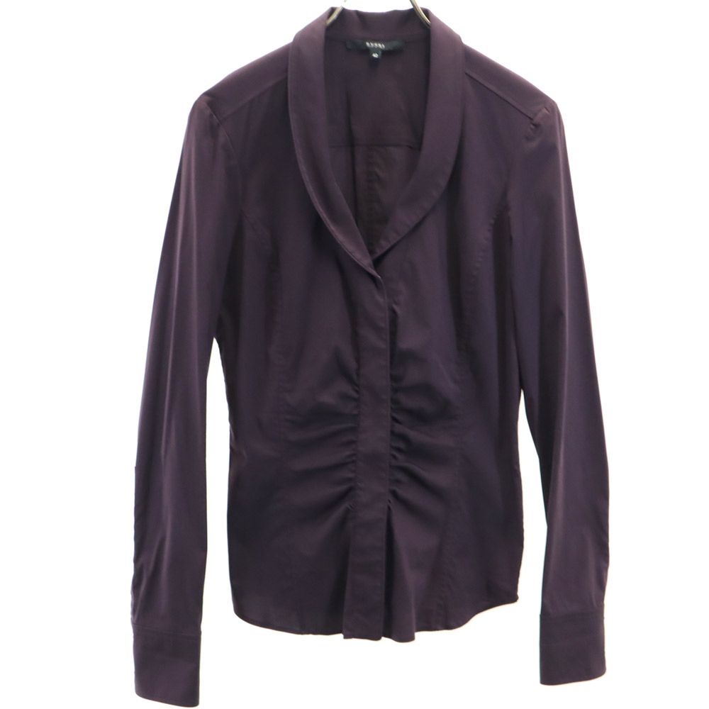 GUCCI Italian Long Sleeve Shirt Purple Size 42
