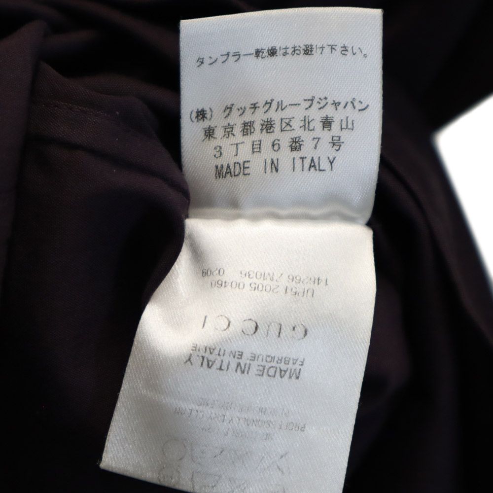 GUCCI Italian Long Sleeve Shirt Purple Size 42