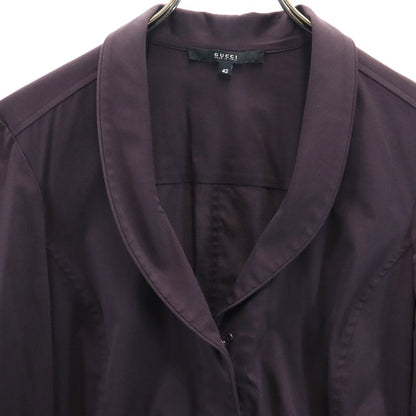 GUCCI Italian Long Sleeve Shirt Purple Size 42