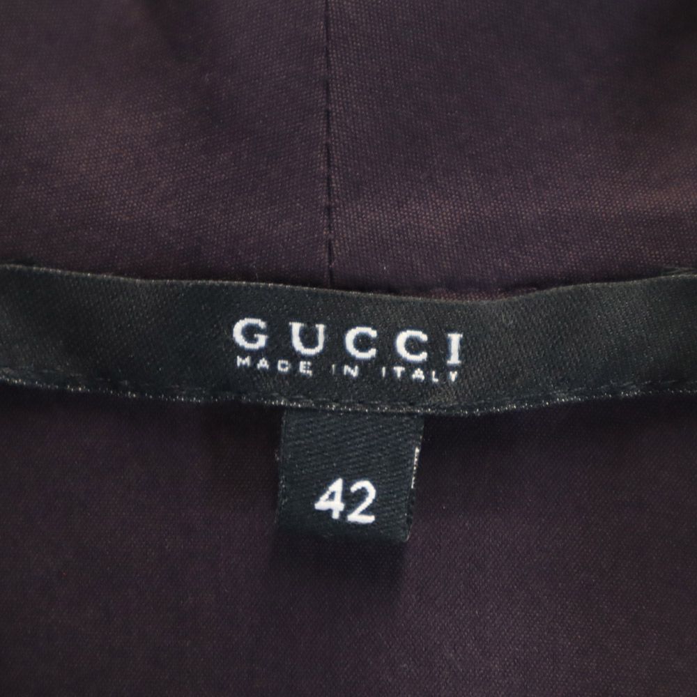 GUCCI Italian Long Sleeve Shirt Purple Size 42