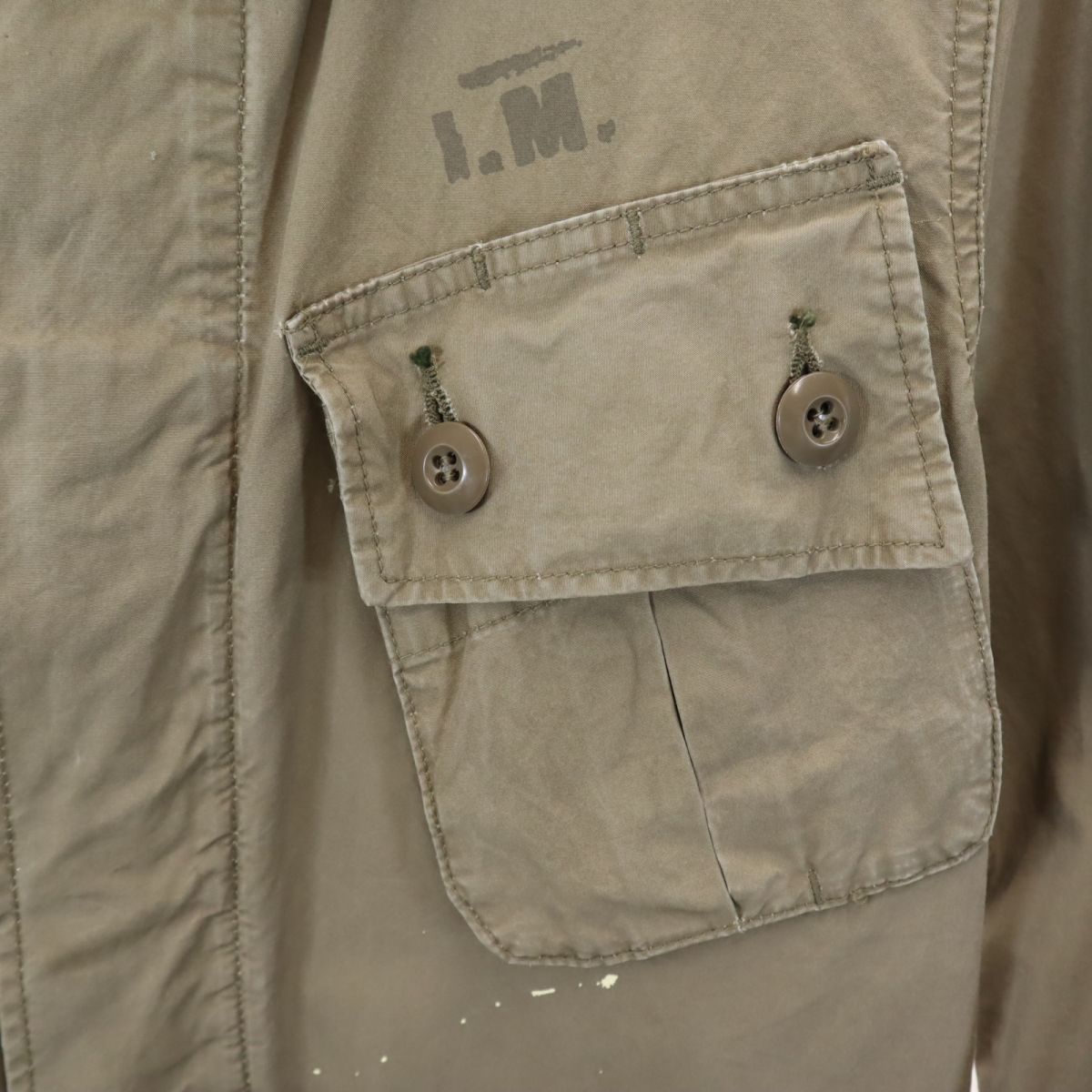 marka Japan Back Print Embroidered Jacket Beige Size 2