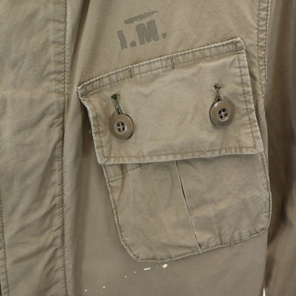 marka Japan Back Print Embroidered Jacket Beige Size 2