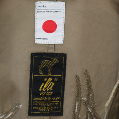marka Japan Back Print Embroidered Jacket Beige Size 2