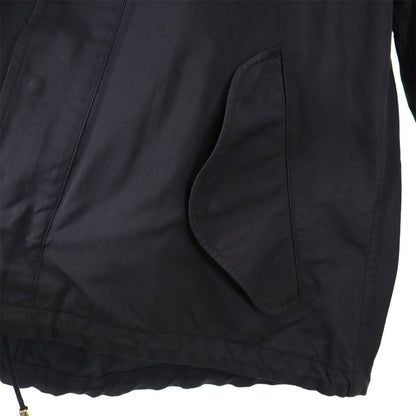 THE RERACS Japanese Long Sleeve Zip Jacket Black Size 38