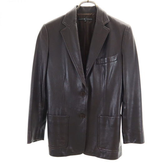RALPH LAUREN Leather Blazer Brown Size JP 7