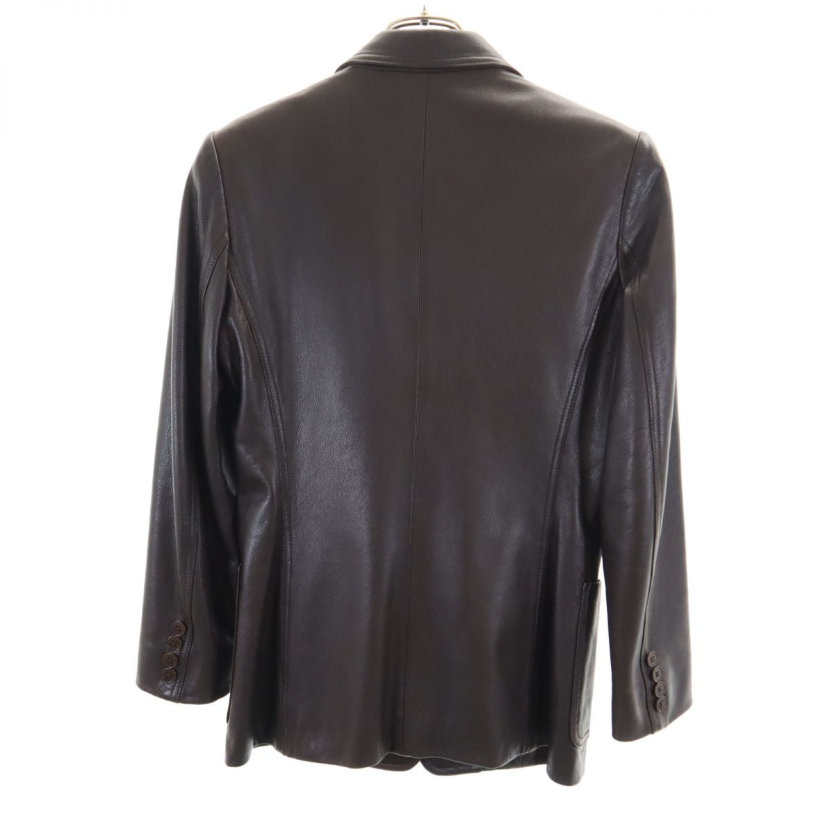 RALPH LAUREN Leather Blazer Brown Size JP 7