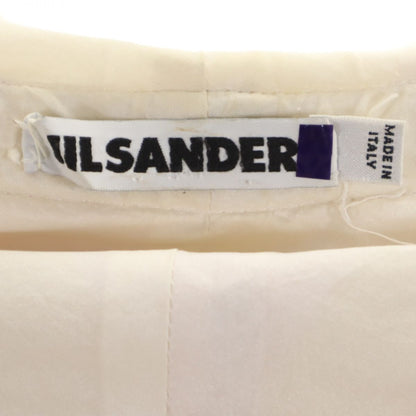 JIL SANDER Italian Silk Blend Striped Zip Hoodie Size 38