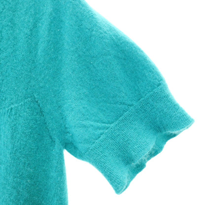 HERMES Italian 100% Cashmere Short Sweater Green Size 40