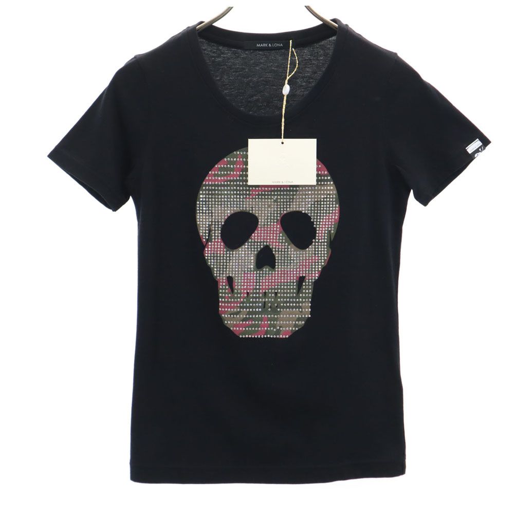 MARK&LONA Skull Short Sleeve T-Shirt Black Size M