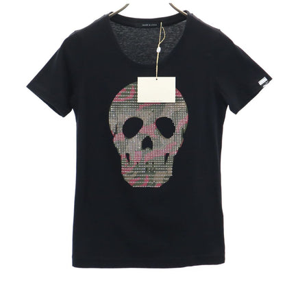 MARK&LONA Skull Short Sleeve T-Shirt Black Size M