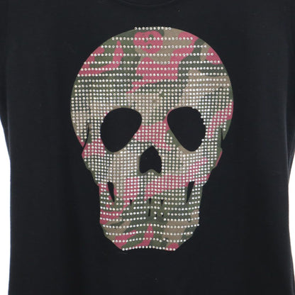 MARK&LONA Skull Short Sleeve T-Shirt Black Size M