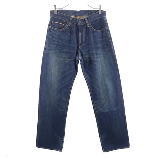 glamb Selvedge Straight Leg Button Fly Denim Jeans Size S