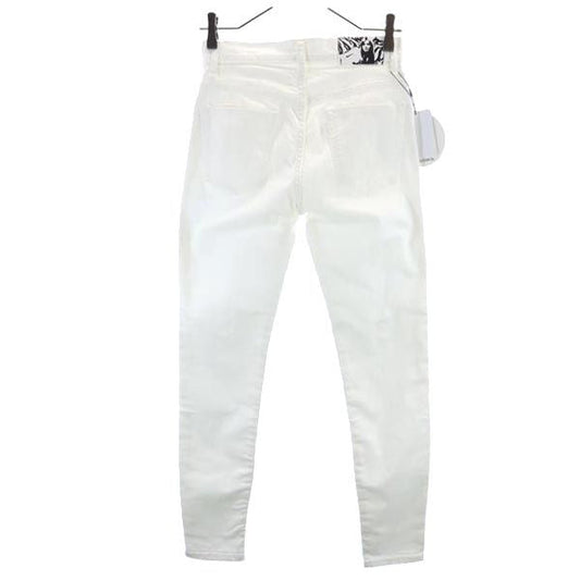 HYSTERIC GLAMOUR Skull Lace Skinny Jeans White Size W26