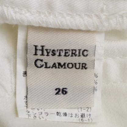 HYSTERIC GLAMOUR Skull Lace Skinny Jeans White Size W26