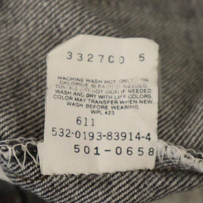 Levi's 90s USA 501 Button Fly Black Jeans Size W32