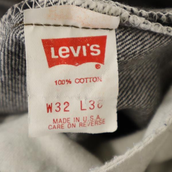 Levi's 90s USA 501 Button Fly Black Jeans Size W32