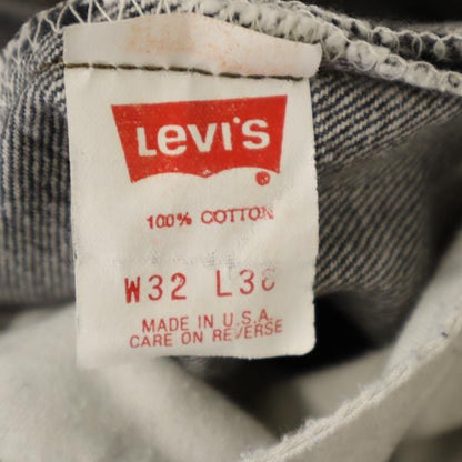 Levi's 90s USA 501 Button Fly Black Jeans Size W32