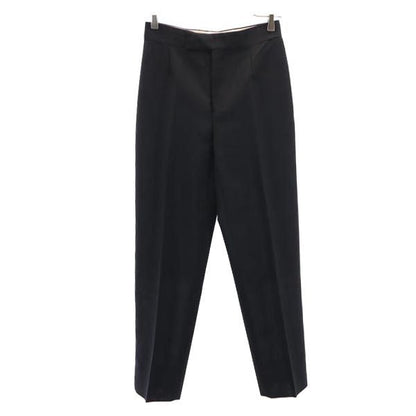 GUCCI Black Mohair Blend Creased Pants Size 40