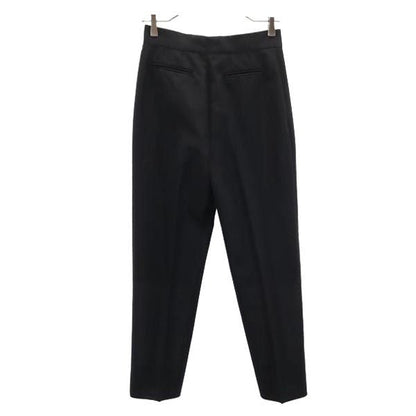 GUCCI Black Mohair Blend Creased Pants Size 40