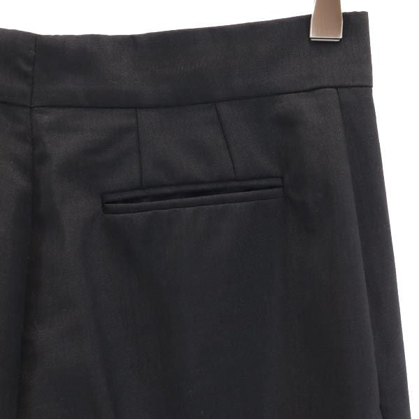 GUCCI Black Mohair Blend Creased Pants Size 40