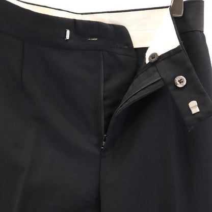 GUCCI Black Mohair Blend Creased Pants Size 40
