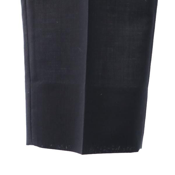 GUCCI Black Mohair Blend Creased Pants Size 40