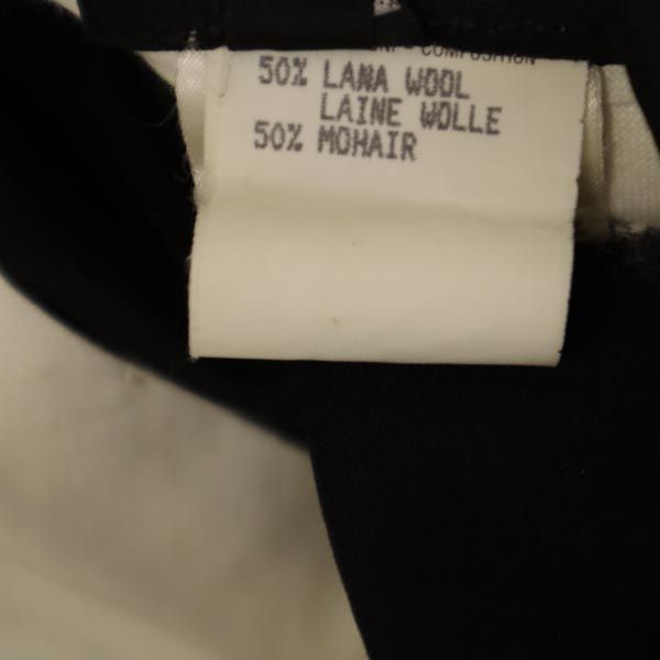 GUCCI Black Mohair Blend Creased Pants Size 40