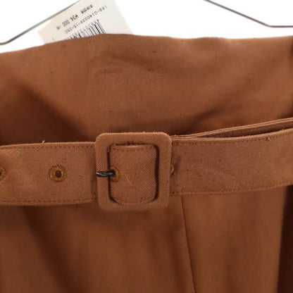 YLEVE Wide Tapered Pants with Belt Brown Size 1